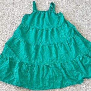 Cat & Jack Green Tiered Casual Dress